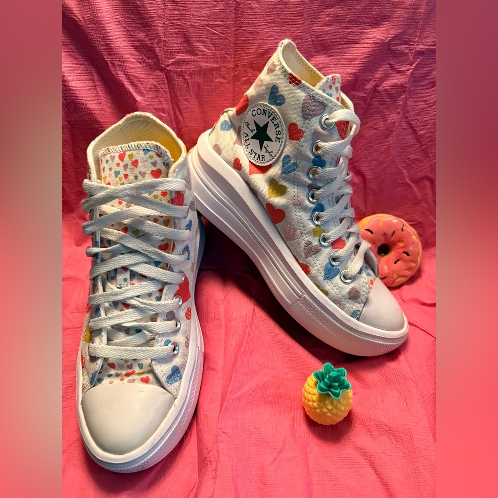 2021 Converse Chuck Taylor All Star Move High PS 'Always On Hearts'-Size: 4.5